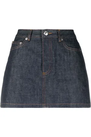 A.P.C. Dames, Rokken, Blauw, Maat: S Denim