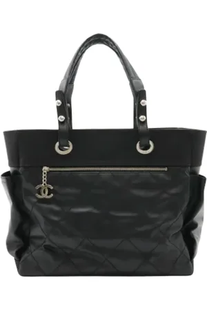CHANEL Dames, Pre-owned, Zwart, Maat: ONE Size Leer