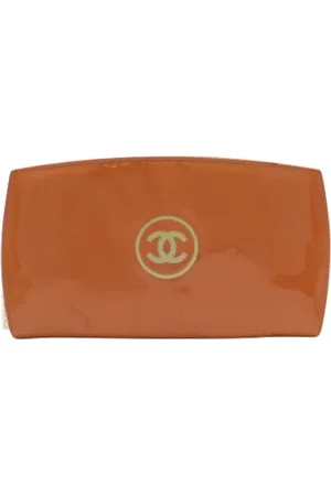 CHANEL Dames, Pre-owned, Oranje, Maat: ONE Size Leer