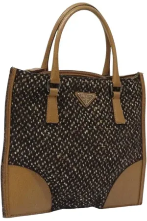 Prada Dames, Pre-owned, Bruin, Maat: ONE Size Wol
