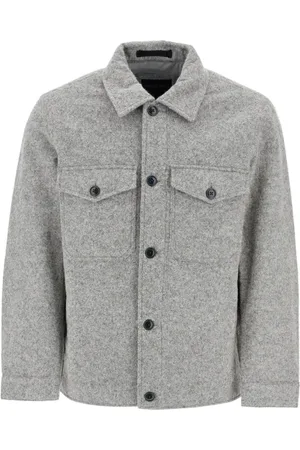 Woolrich Heren, Jassen, Grijs, Maat: M Wol
