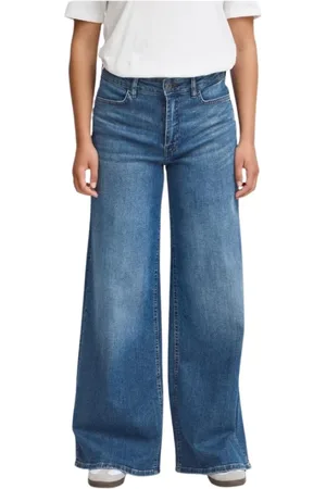 Ichi Dames, Jeans, Blauw, Maat: W34 Katoen