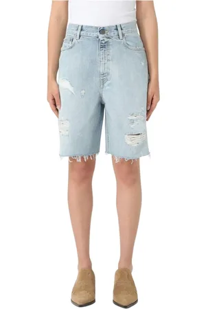 Golden Goose Dames, Korte broeken, Blauw, Maat: W28 Denim