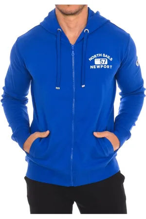 North Sails Heren, Sweatshirts & Hoodies, Blauw, Maat: 2XL Katoen