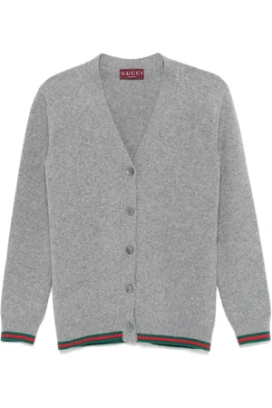 Gucci Dames, Truien, Grijs, Maat: S Wol