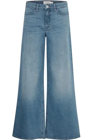 Ichi Dames, Jeans, Blauw, Maat: W28 Katoen