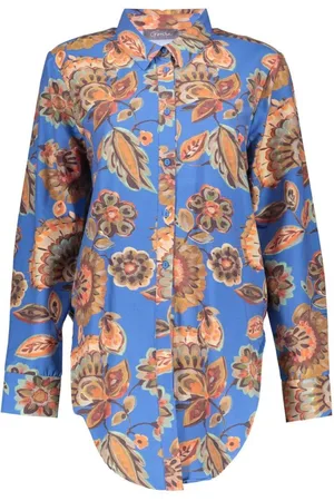 Geisha Dames, Blouses & Shirts, Blauw, Maat: XL