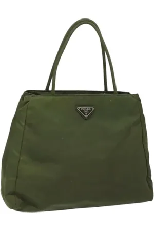 Prada Dames, Pre-owned, Groen, Maat: ONE Size Nylon