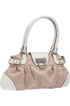 Salvatore Ferragamo Dames, Pre-owned, Roze, Maat: ONE Size Leer