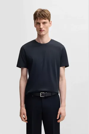HUGO BOSS Heren, Tops, Blauw, Maat: M Katoen