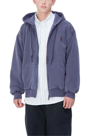 Carhartt Heren, Sweatshirts & Hoodies, Blauw, Maat: M Katoen