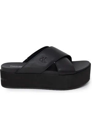 Calvin Klein Dames, Schoenen, Zwart, Maat: 39 EU Leer