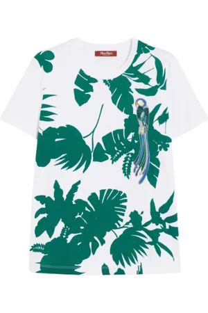 Max Mara Dames, Tops, Wit, Maat: M Katoen