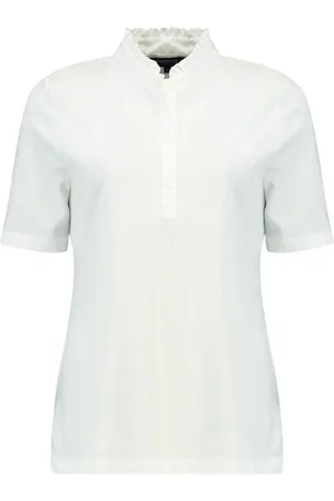 bloomings Dames, Blouses & Shirts, Wit, Maat: 2XL Katoen