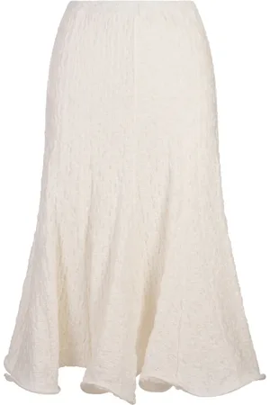 Msgm Dames, Rokken, Wit, Maat: 2XS Katoen