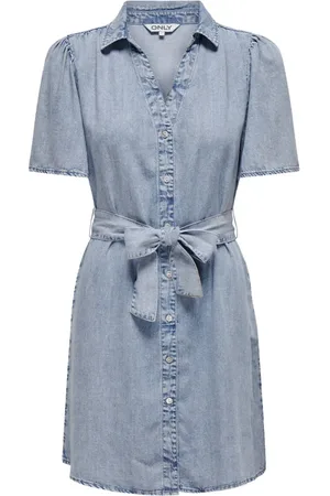 ONLY Dames, Jurken, Blauw, Maat: M Denim