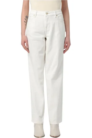 7 for all Mankind Dames, Jeans, Wit, Maat: W30 Katoen