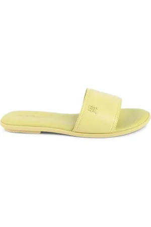 Tommy Hilfiger Dames, Schoenen, Geel, Maat: 39 EU Leer