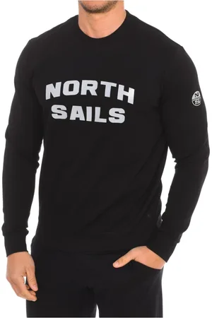 North Sails Heren, Sweatshirts & Hoodies, Zwart, Maat: M Nylon