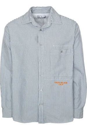 Stone Island Heren, Overhemden, Blauw, Maat: XL