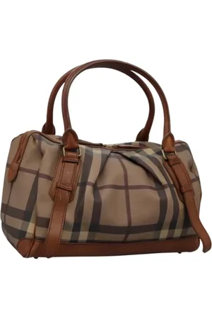 Burberry Dames, Pre-owned, Bruin, Maat: ONE Size Leer