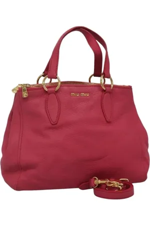 Miu Miu Dames, Pre-owned, Roze, Maat: ONE Size Leer