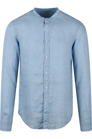 Brian Dales Heren, Overhemden, Blauw, Maat: XS Linnen