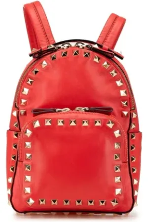 VALENTINO Dames, Pre-owned, Rood, Maat: ONE Size Leer