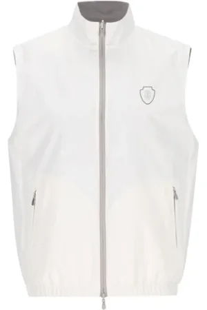 Brunello Cucinelli Heren, Jassen, Wit, Maat: XL Nylon
