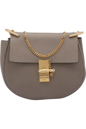 Chloé Dames, Pre-owned, Grijs, Maat: ONE Size Leer
