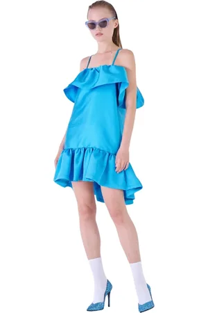 Silvian Heach Dames, Jurken, Blauw, Maat: S Poliester