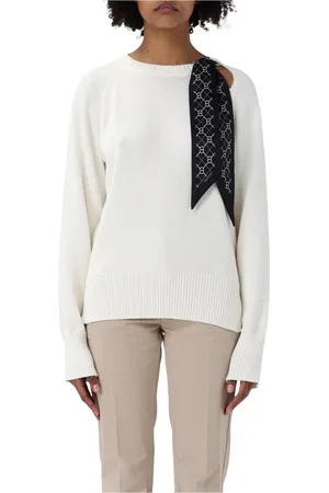 Twin-Set Dames, Truien, Wit, Maat: L