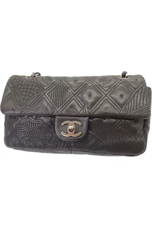 CHANEL Dames, Pre-owned, Zwart, Maat: ONE Size Leer