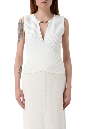 Roberto Cavalli Dames, Tops, Wit, Maat: XL