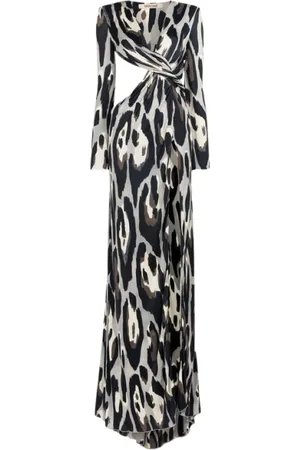 Roberto Cavalli Dames, Jurken, Grijs, Maat: S