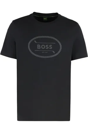 HUGO BOSS Heren, Tops, Zwart, Maat: L Katoen