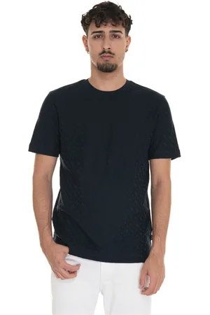 HUGO BOSS Heren, Tops, Blauw, Maat: M Katoen