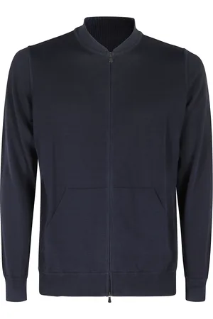 FILIPPO DE LAURENTIIS Heren, Sweatshirts & Hoodies, Blauw, Maat: M Katoen