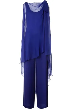 Alberta Ferretti Dames, Jumpsuits & Playsuits, Blauw, Maat: S
