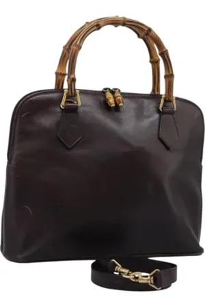 Gucci Dames, Pre-owned, Bruin, Maat: ONE Size Leer