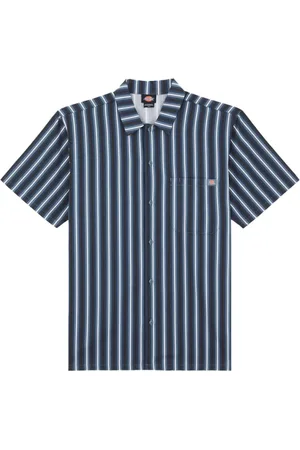 Dickies Heren, Overhemden, Blauw, Maat: S Katoen