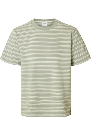 SELECTED Heren, Tops, Groen, Maat: M Katoen
