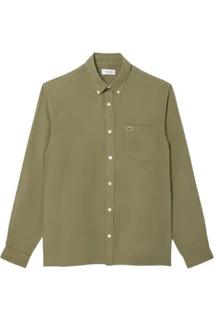 Lacoste Heren, Overhemden, Groen, Maat: 4XL
