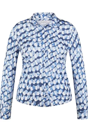 Rabe Dames, Blouses & Shirts, Blauw, Maat: 3XL