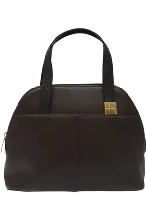 Burberry Dames, Pre-owned, Bruin, Maat: ONE Size Leer