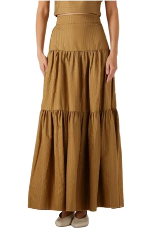 AMAYA Amsterdam Dames, Rokken, Groen, Maat: L Denim