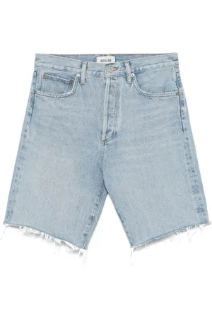 AGOLDE Dames, Korte broeken, Blauw, Maat: W25 Denim