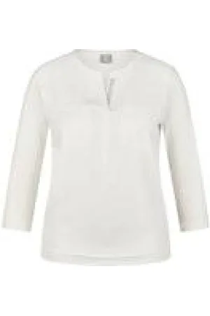 Rabe Dames, Blouses & Shirts, Wit, Maat: 3XL