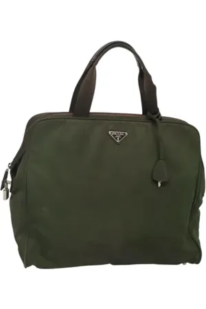 Prada Dames, Pre-owned, Groen, Maat: ONE Size Nylon