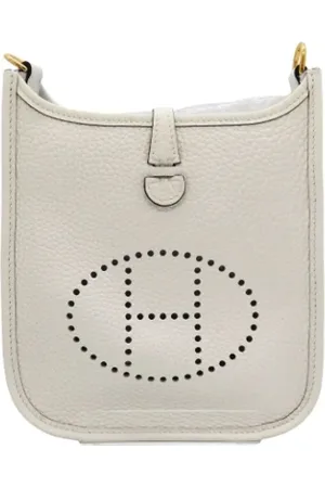 Hermès Dames, Pre-owned, Wit, Maat: ONE Size Leer
